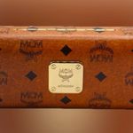 MCM Authentic  Name Brand Logo Monogram Clam Cognac Glasses Eyeglasses Hard Case  Italy Runway Shell High End Collectible Italian Original Photo 3