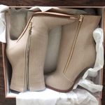 Simmi London SAFIYA NUDE FAUX CROC PRINT METAL TOE CAP STILETTO ANKLE BO… Photo 2