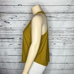 Calia NWT XXL Mustard Brown Jacquard Stripe Scoop Neckline Run Athletic Tank Top Yellow Photo 1