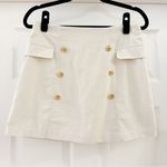 Blue Rain NWT Corduroy Mini Skirt Nautical Sailor Neutral Cream Ivory sz Medium Photo 3