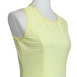 NY & Co. New York & Company Women's Yellow Stripe Fit Flare Dress Size Medium Photo 5