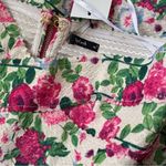 Splash New  Floral Sweetheart neckline A-line Pleated Mini dress size 6 Photo 3