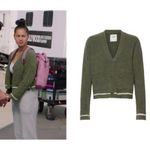 Abercrombie & Fitch wool blend button down cardigan sweater green small. Photo 2