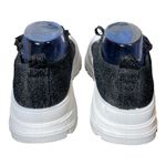 True Religion  Janis Platform Sneakers Black Glitter Accent Women’s Size 10 Photo 4