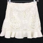 Line and Dot Mon Cherie Lace Skirt in White XS Photo 3