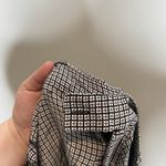 Joie  Plaid 100% Silk Alessandra Black White Straight Leg Dress Pants Size 4 Photo 15