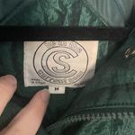 Vintage Metallic Green 90s Puffer Coat Jacket Size M Photo 2
