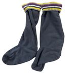 Hunter Boots Fleece Boot Socks Booties Charcoal Grey Size ML Photo 1
