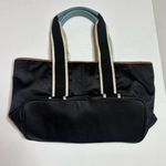 Coach  Hampton Black Nylon Leather Trim Tote Mini Bag Purse Photo 1