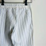 Faherty 100% Linen Pants White Blue Striped size XS Drawstring Lightweight Photo 1