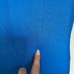 Papell 100% Silk Shift Womens Dress Sz 4P Artsy Bright Colorblock 60s Inspired Blue Photo 8