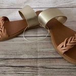 Braided Sandals, Size 8 Gold Photo 3
