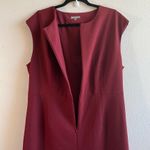 Jaeger  Dress Burgundy Red Front Zip Cap Sleeve Sheath Dress Sz US 14 GUC Photo 6
