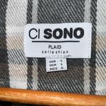 Ci Sono  Women's Plaid Blazer - Black, Gray, and Tan - Large Photo 6