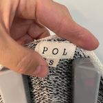 POL  Women's Small Gray/White Marled Knit Long Sleeve Cropped Sweater‎ SMALL Photo 4