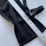 New York and Company Womens M Knit Sweater Dress Black Tie Long Bell Sleeve Size M Photo 7