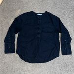 Everlane The Linen Popover Shirt Washed Black 10 Photo 2