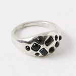 Free People Pixie Promo Ring Silver Black NWT Bohemian Grunge WhimsiGoth Size 7 Photo 10