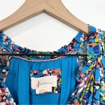 Anthropologie Robin Tiered Oversize Floral Flutter Sleeve Boho Mini Dress Small Photo 6