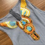 Bohemian Faux Necklace Grey Maxi Dress Photo 4