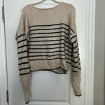 Madewell Stripe V-Neck Wedge Sweater Photo 4