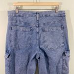 Gap  Women Light Blue Wash 90's Loose Mid Rise Cargo Wide Leg Jeans Size 32/ 14R Photo 6