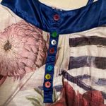 Desigual Y2K Vintage Multicolor Floral Striped Patchwork Mini Dress Size Small Photo 5