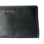 Fossil Black Pebbled Leather Wallet cardholder checkbook Photo 1