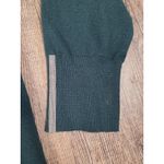 Chico's  Dark Green Thin V Neck Stretch Sweater Pullover Blouse Size 2 - Large Photo 1