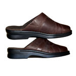 Clarks Women's Rich Brown Leather Mules Photo 3