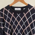 Vintage Argyle Golf Crewneck Sweater in Black/Camel Black Size XL Photo 1