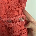 ASTR  the label crocheted lace bodycon sheath halter dress cross straps size M Photo 7