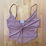 Anthropologie  Perry & Co Sheer Pink Open Front Crop Top Photo 0