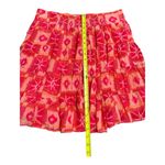 Anthropologie • Danielle Duer Tiered Mini Skirt pink Ella ikat print flowy Photo 5