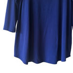 Alfani Royal Blue Cut Out Top Women's Size M Photo 2
