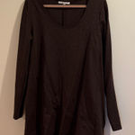 Bryn Walker  Dark Brown Long Sleeve Top Photo 0
