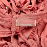 Free People Movement Orange Open Back Crop Ruched Work Out Tank Top Photo 7