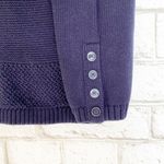 Talbots  100% Cotton Navy Blue Knit Sweater Medium Photo 1