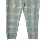 Pendleton  Baby Blue Plaid 100% Cotton Pants Straight Leg Preppy Academia Size 6 Photo 2