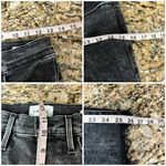 frame denim FRAME ALI High Rise Cigarette Skinny Jeans Women’s 28 Gray Acid Wash Raw Hem Photo 3
