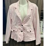 Original Star Jeans Denim‎ Jacket Women's Size XL Cotton Cropped Button Pockets Pink Photo 0