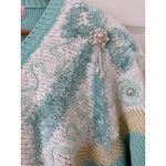 Jaclyn Smith Gorgeous Vintage 80s  Pastel Bow Sweater Size Medium Photo 4