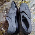 Dr. Scholls  Womens 10 W Slip On Leather Comfort Gray Shoes orthopedic Insoles Photo 1