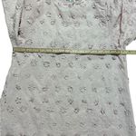 Romantic Pink Floral Appliqué Blouse Cottagecore Vibes Whimsical Scalloped Sz S Photo 6