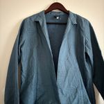 Eileen Fisher Women’s Textured Collar Silk Blazer Cardigan Open Jacket Medium Photo 4