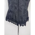 Fredricks of Hollywood Victorian Whimsigoth Corset Womens 36 Black Floral Lace Photo 2