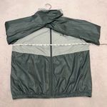 Columbia Morning View Windbreaker Mock Neck Jacket Size M Green Colorblock Photo 5
