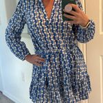 ZARA  Paula Blue Print Puff Sleeve Dress Photo 2