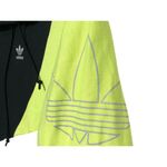 Adidas Hoodie Color Block Black White Lime Green Y2K Streetwear Loud Womens M Photo 1