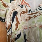 Madewell  Flutter-Sleeve Ruffle Waist Midi Dress in Brushing Up Size 14 Photo 8